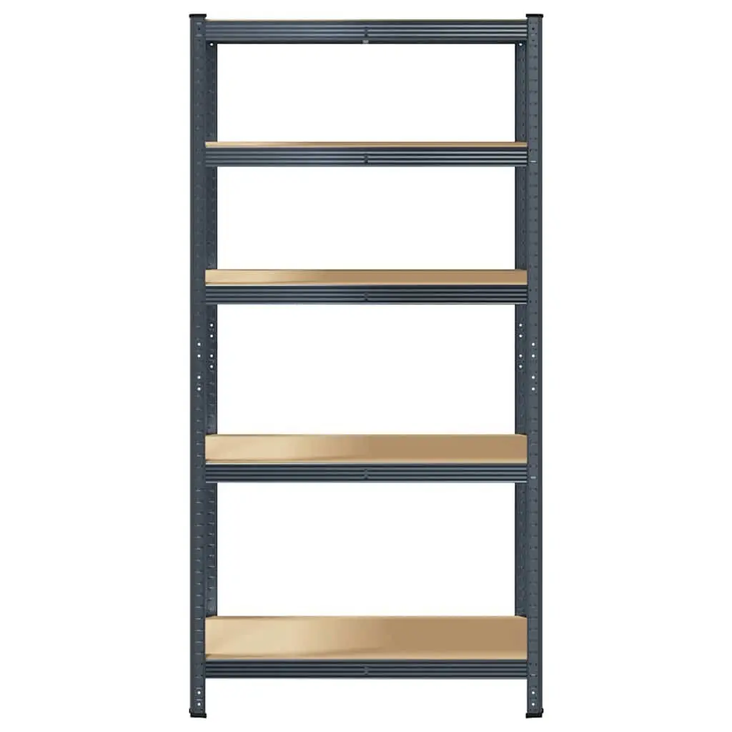 5-Layer Storage Shelf Anthracite Steel Engineered Wood Garage