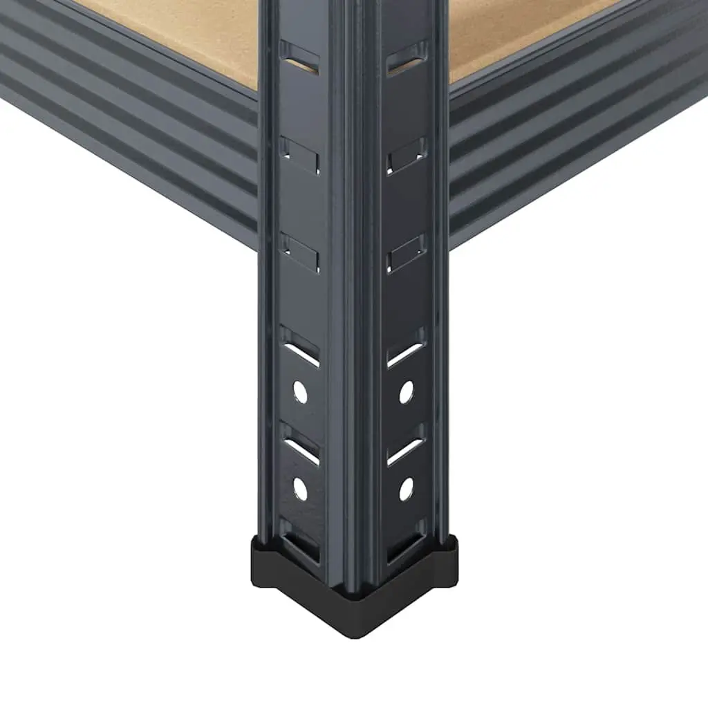 5-Layer Storage Shelf Anthracite Steel Engineered Wood Garage
