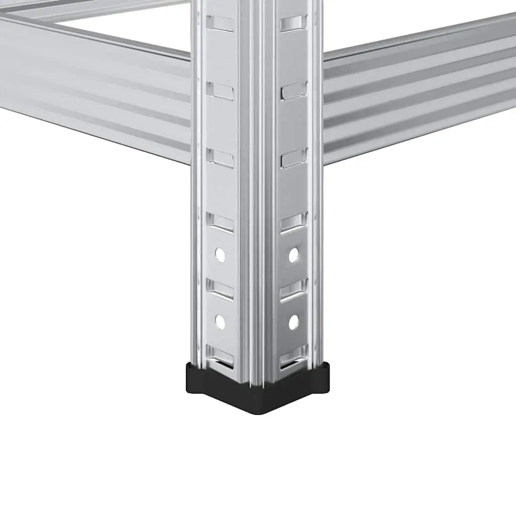Tyre Shelf Steel 3 Layer Height Adjustable 110x40x200cm Silver Garage Storage