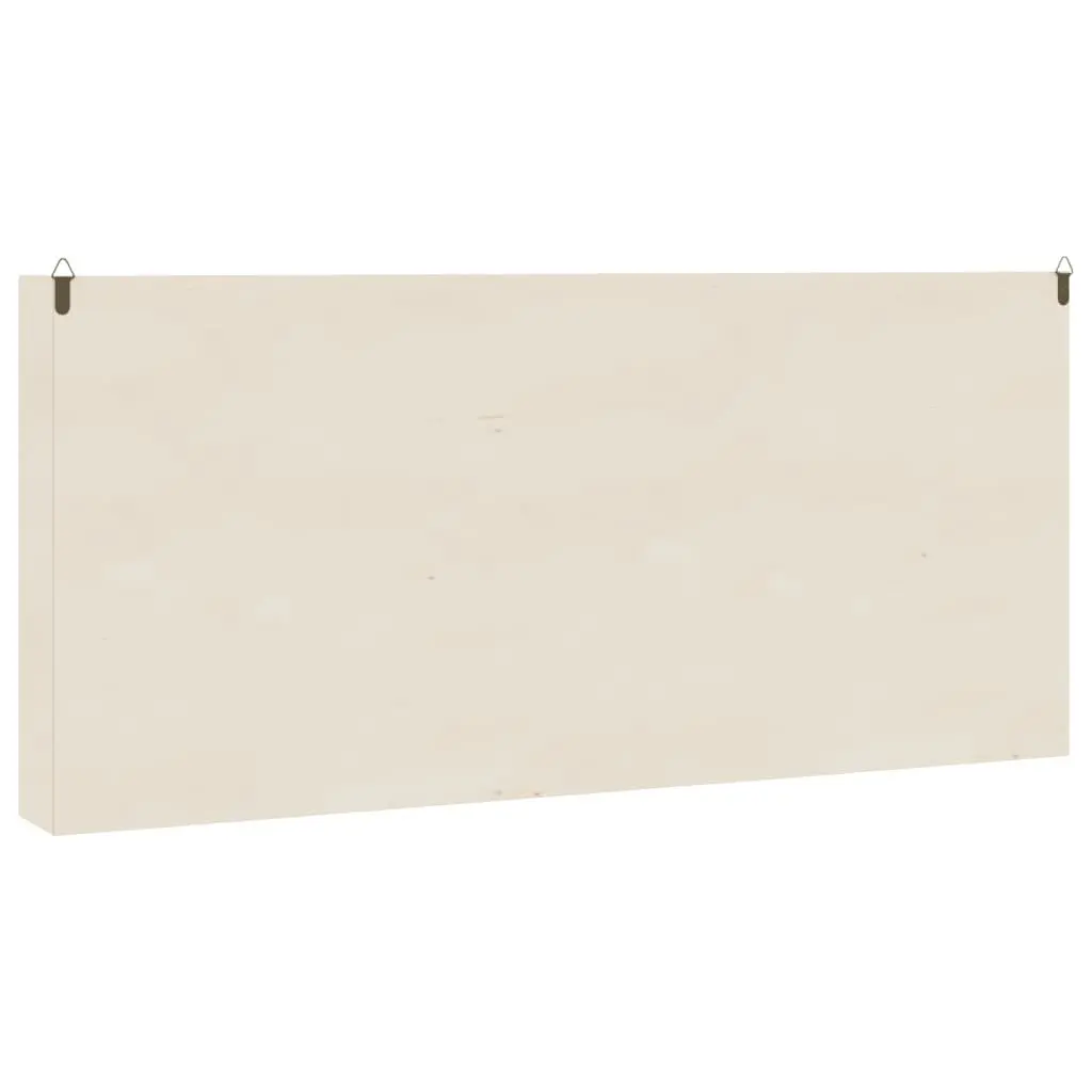 Wooden Display Case Wall Mounted Organiser 4 Shelves Brown