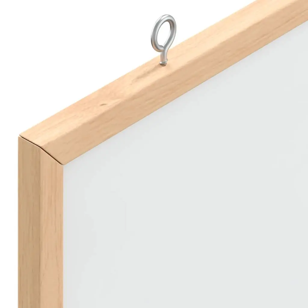 Dry Erase Board Magnetic Use 60x55 cm Pine Wood Frame