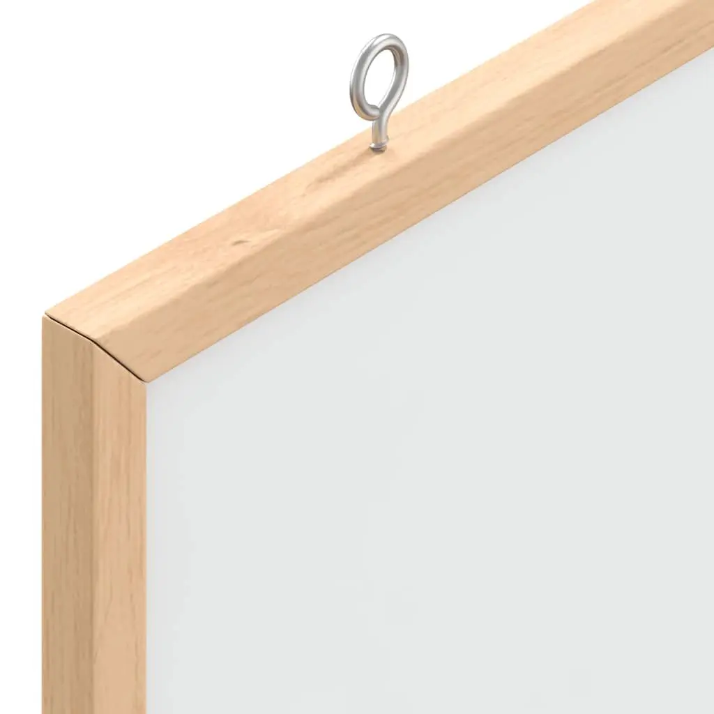 Magnetic Whiteboard Display Board 80x55 cm Pine Wood Frame Home Office Memo