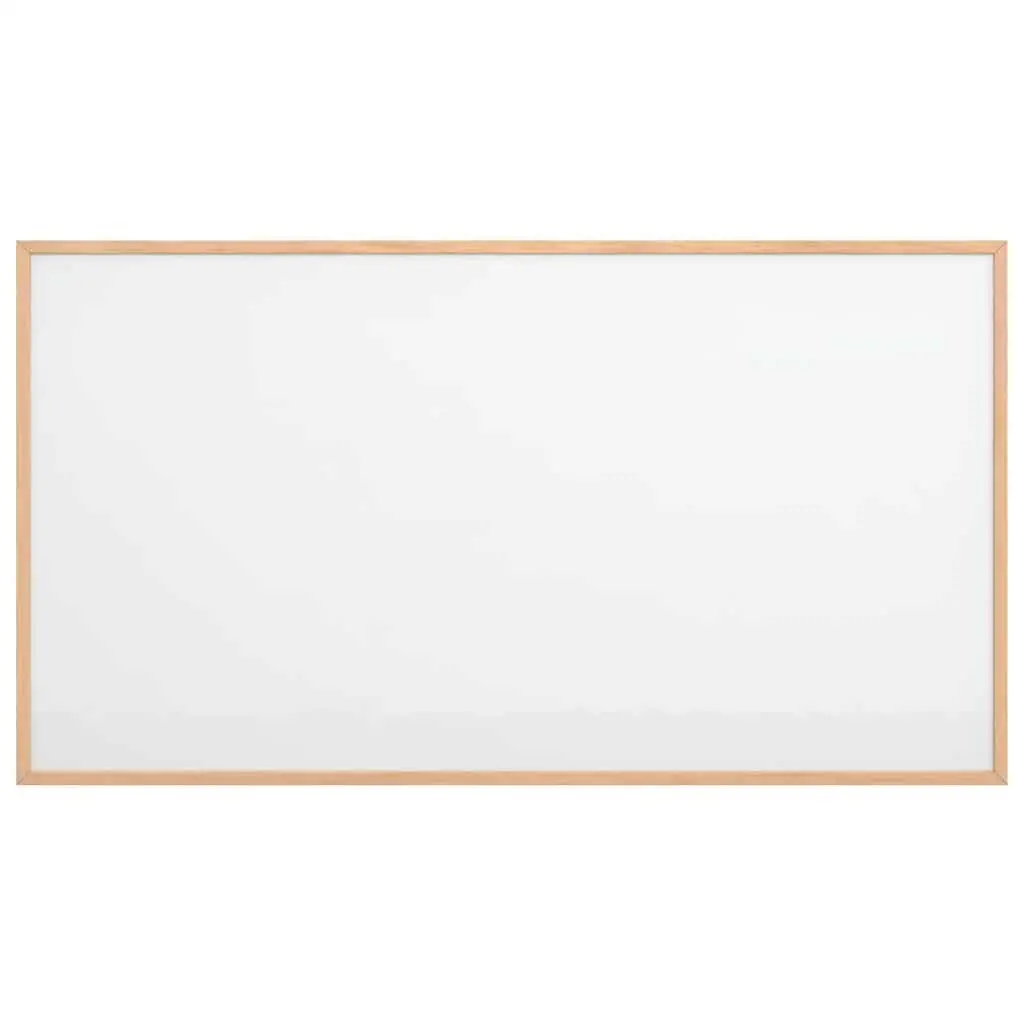 Magnetic Whiteboard Dry Erase Board 100x55cm Pine Wood Frame