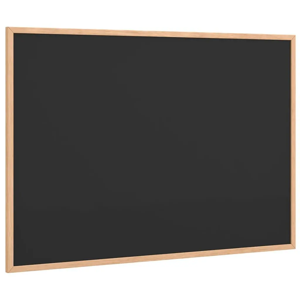 Chalkboard Black Bulletin Board 80x55cm Solid Pine Wood Frame Home Office
