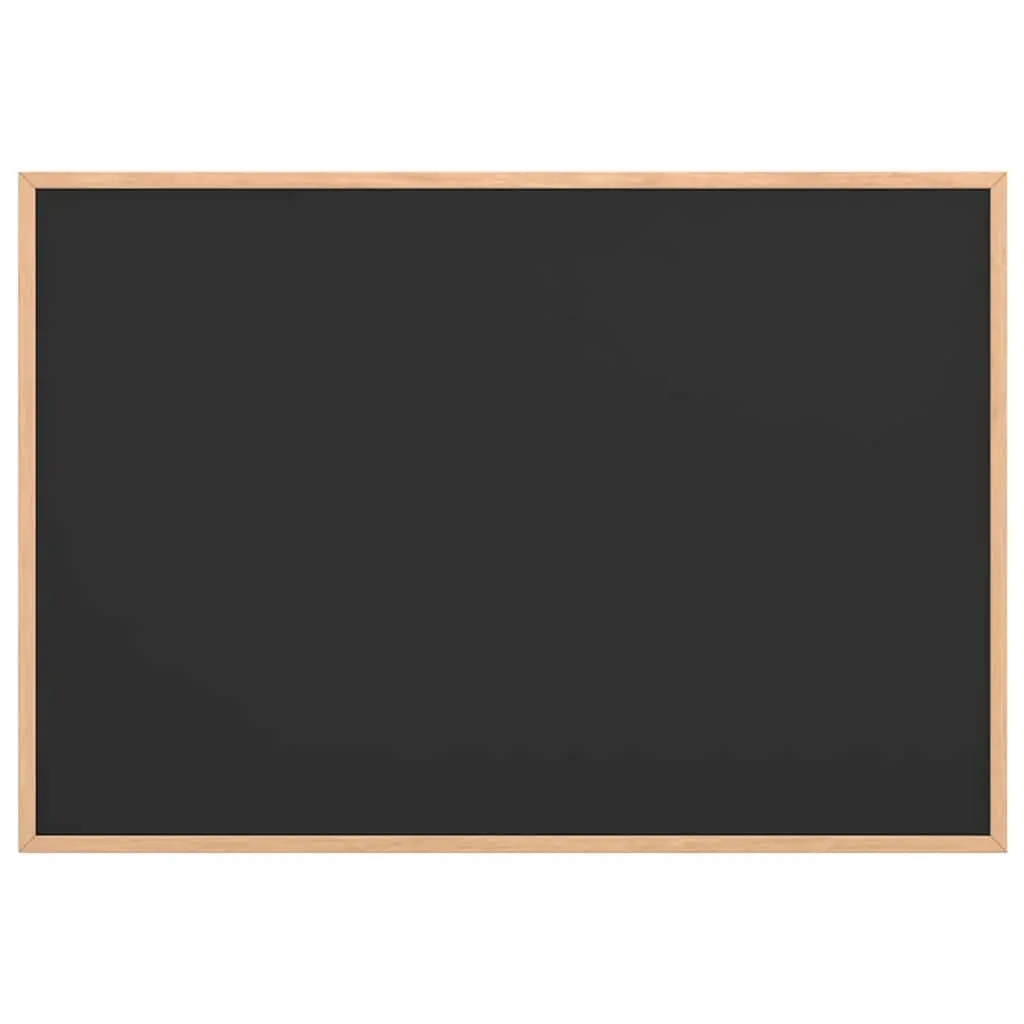 Chalkboard Black Bulletin Board 80x55cm Solid Pine Wood Frame Home Office