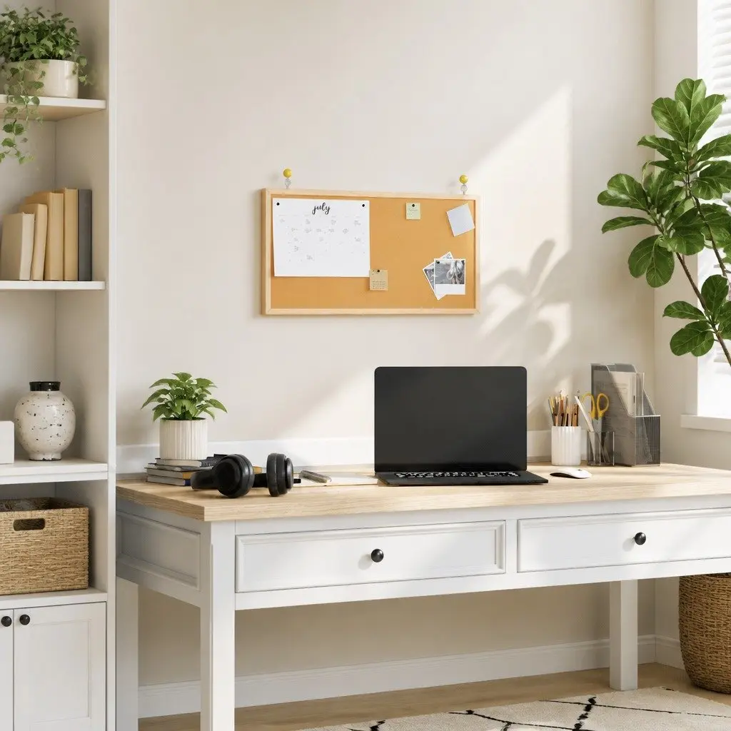 Cork Board with Solid Pine Wood Frame 60x30 cm Bulletin Notice Display