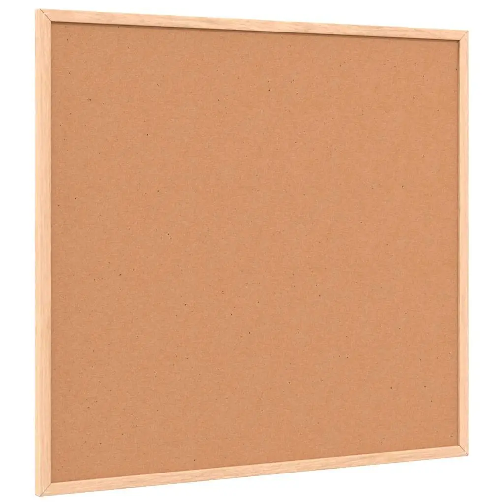 Cork Board Pinboard for Organizing Notes 60x55cm Solid Pine Wood Frame