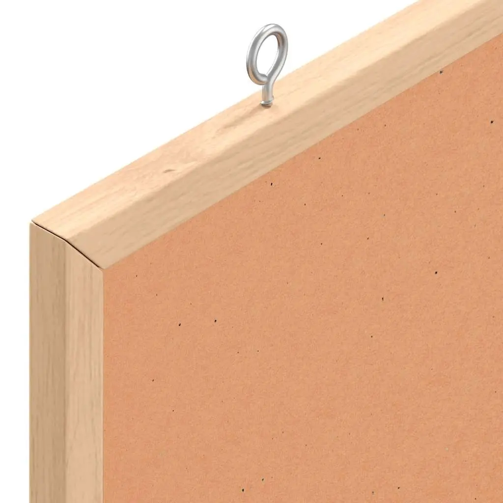 Cork Board Pinboard for Organizing Notes 60x55cm Solid Pine Wood Frame