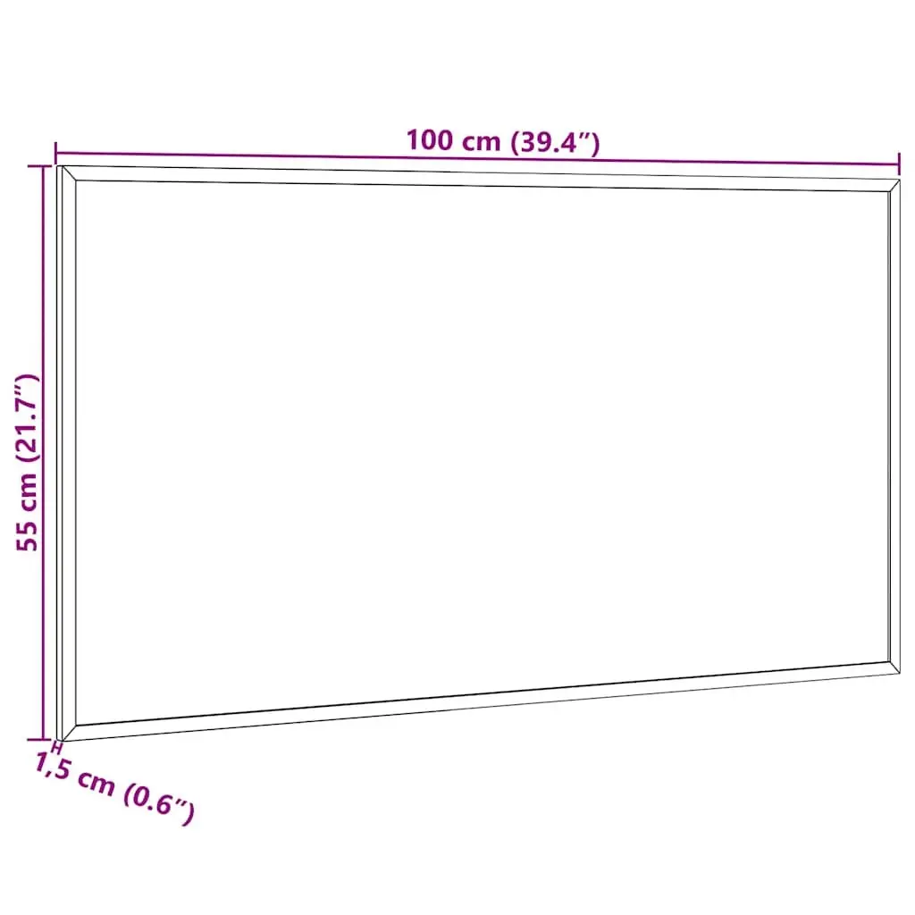 Cork Board Bulletin Display Self-Healing Surface 100x55 cm Pine Wood Frame