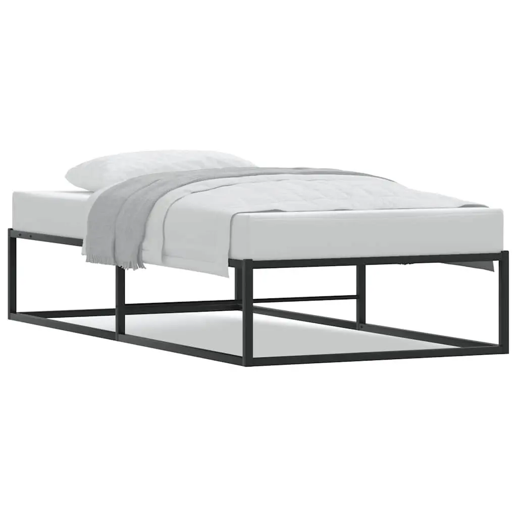 Metal Bed Frame with Under-Bed Storage