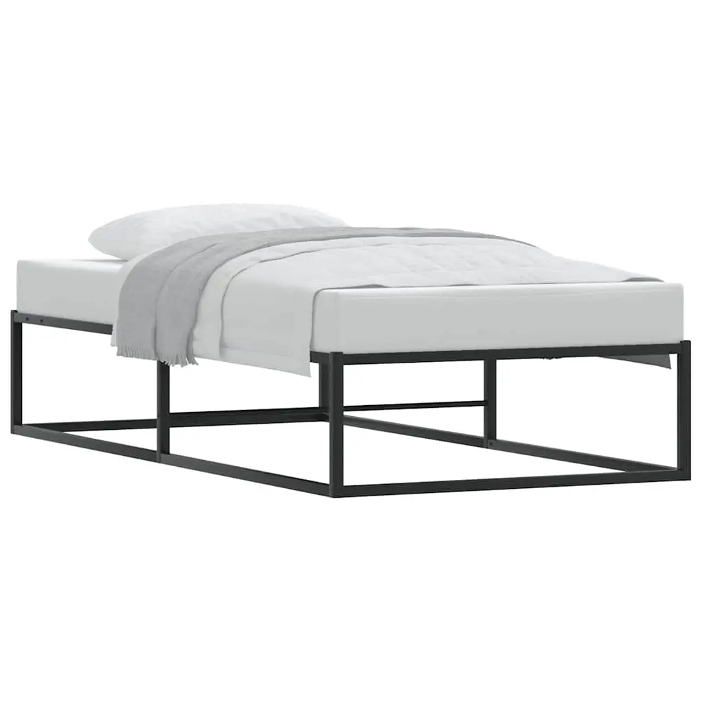 Metal Bed Frame with Under-Bed Storage