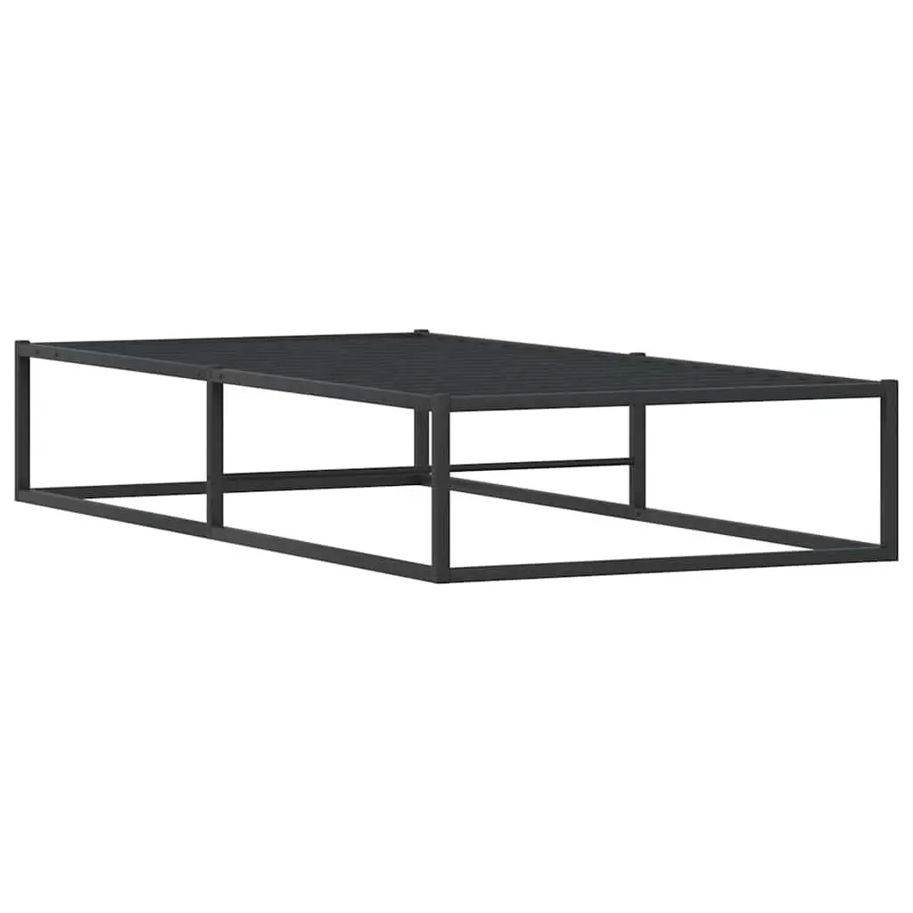 Metal Bed Frame with Under-Bed Storage