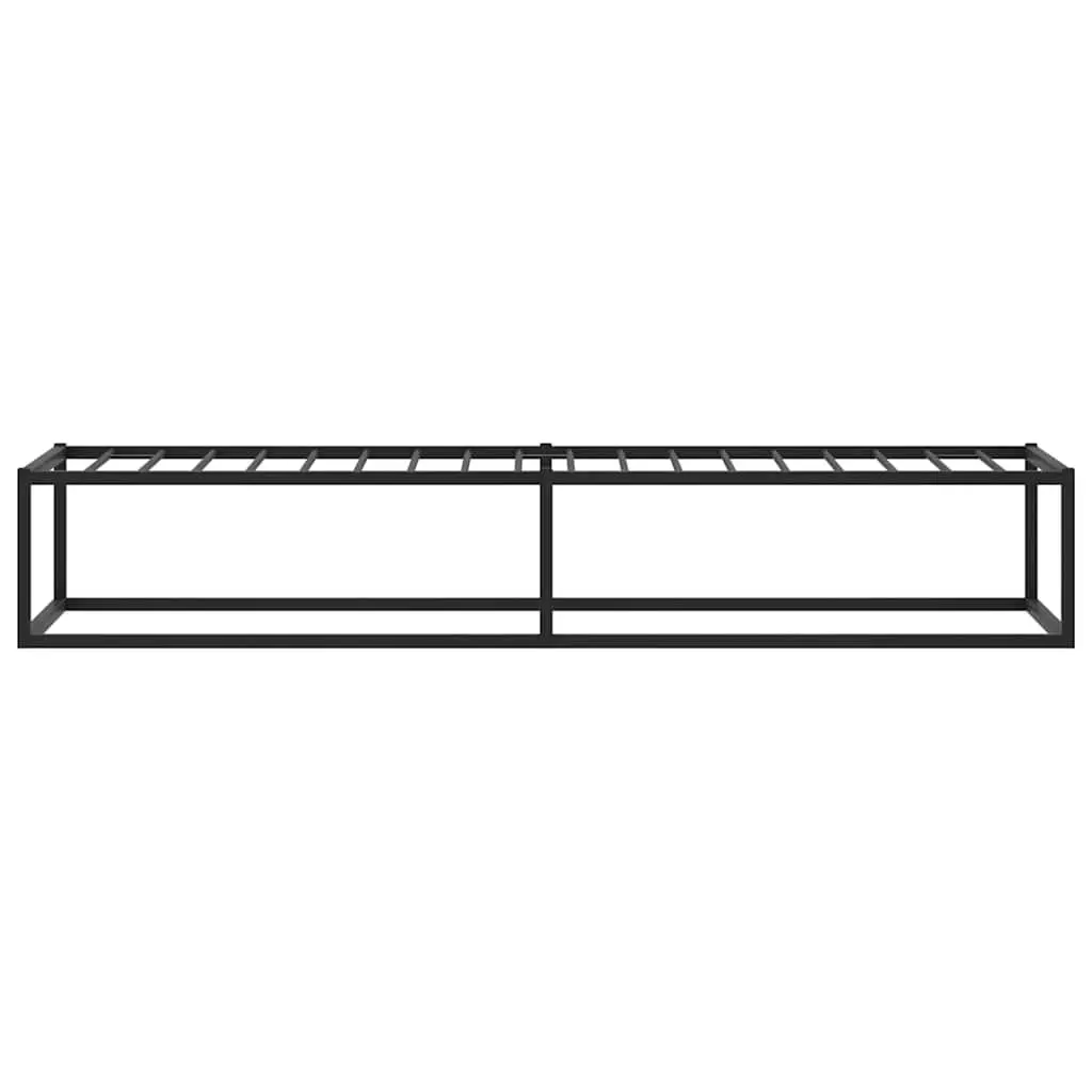 Metal Bed Frame with Under-Bed Storage