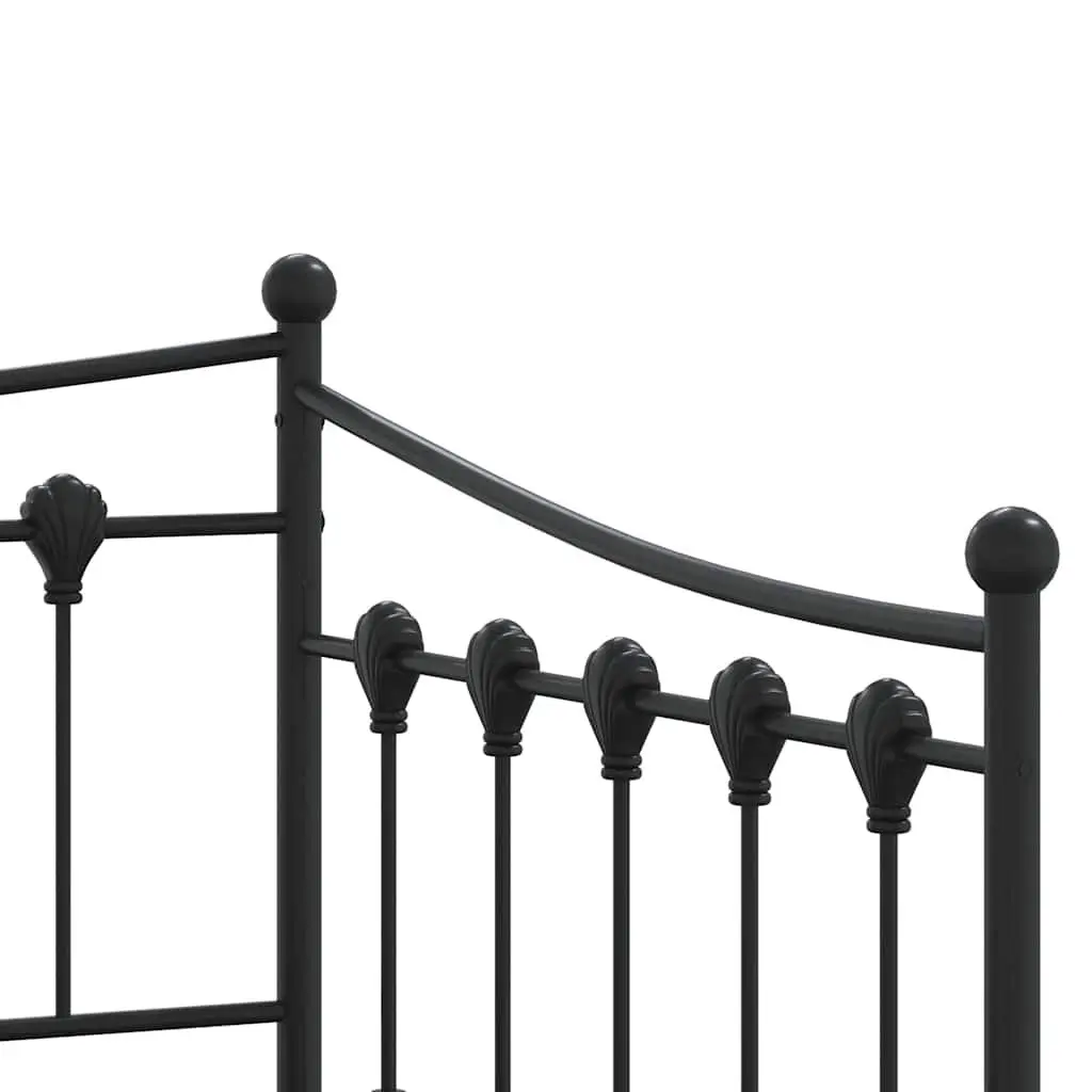 Daybed with Trundle Single Metal Frame Black 92x187cm Sofa Bed Storage Space