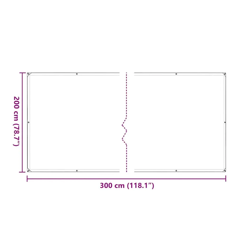 Clear Polyethylene Tarpaulin Waterproof Cover 2x3 m Transparent