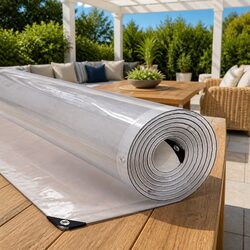 Value in a Reliable 3x6m Clear Tarpaulin with Eyelets