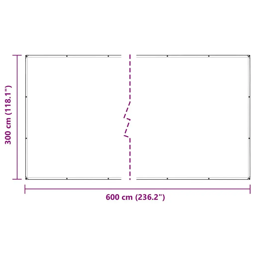 Clear Polyethylene Tarpaulin 3x6m Waterproof Outdoor Cover