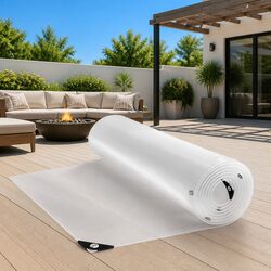 Reliable Clear PVC Tarpaulin with Eyelets 3x8 m for Garden Use