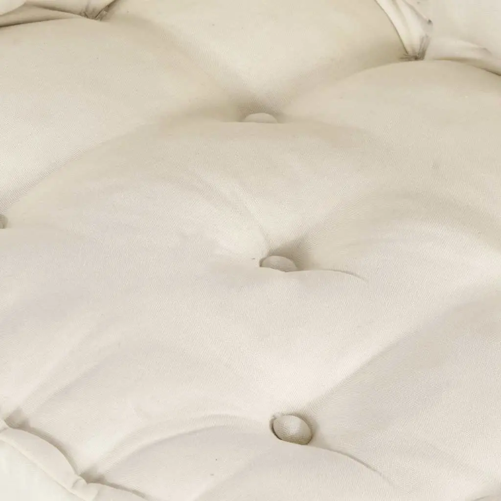Modular Sofa Unit Floor Cushion Cream Foam Filling Lounge Seating 70 x 70 x 54 cm
