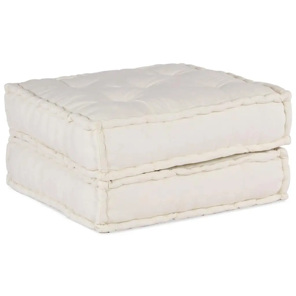 Modular Sofa Unit Flexible Seating 70x70x36 Cream