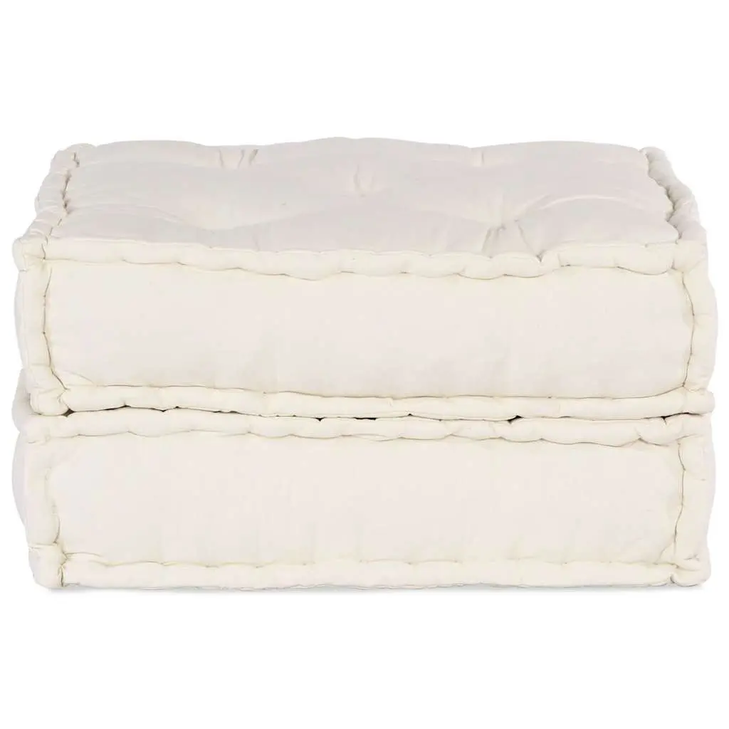 Modular Sofa Unit Flexible Seating 70x70x36 Cream