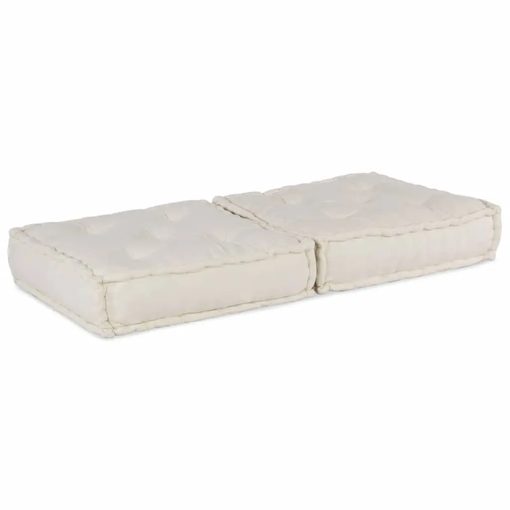 Modular Sofa Unit Flexible Seating 70x70x36 Cream