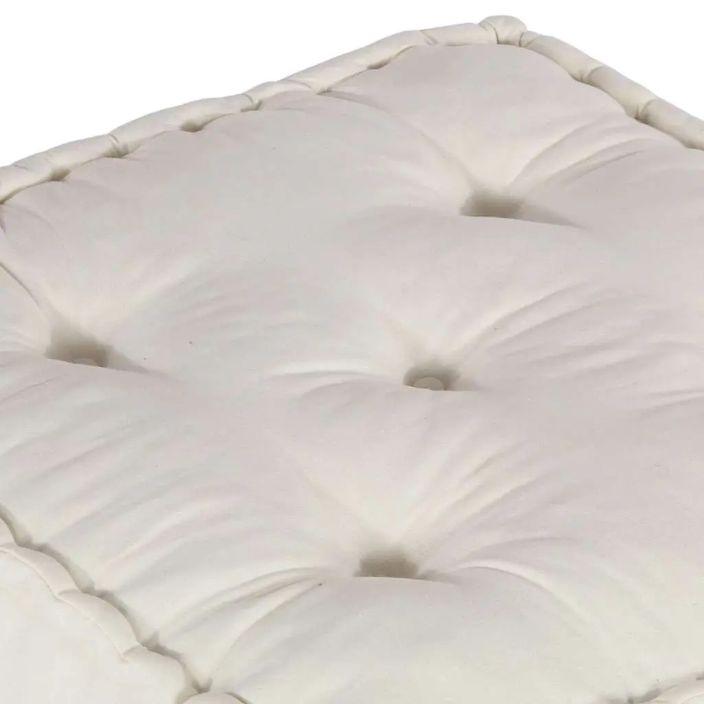 Modular Sofa Unit Flexible Seating 70x70x36 Cream