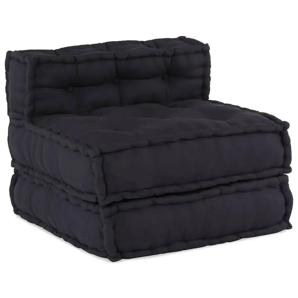Modular Sofa Unit Floor Seating Reconfigurable 70 x 70 x 54 cm Anthracite Foam Filled