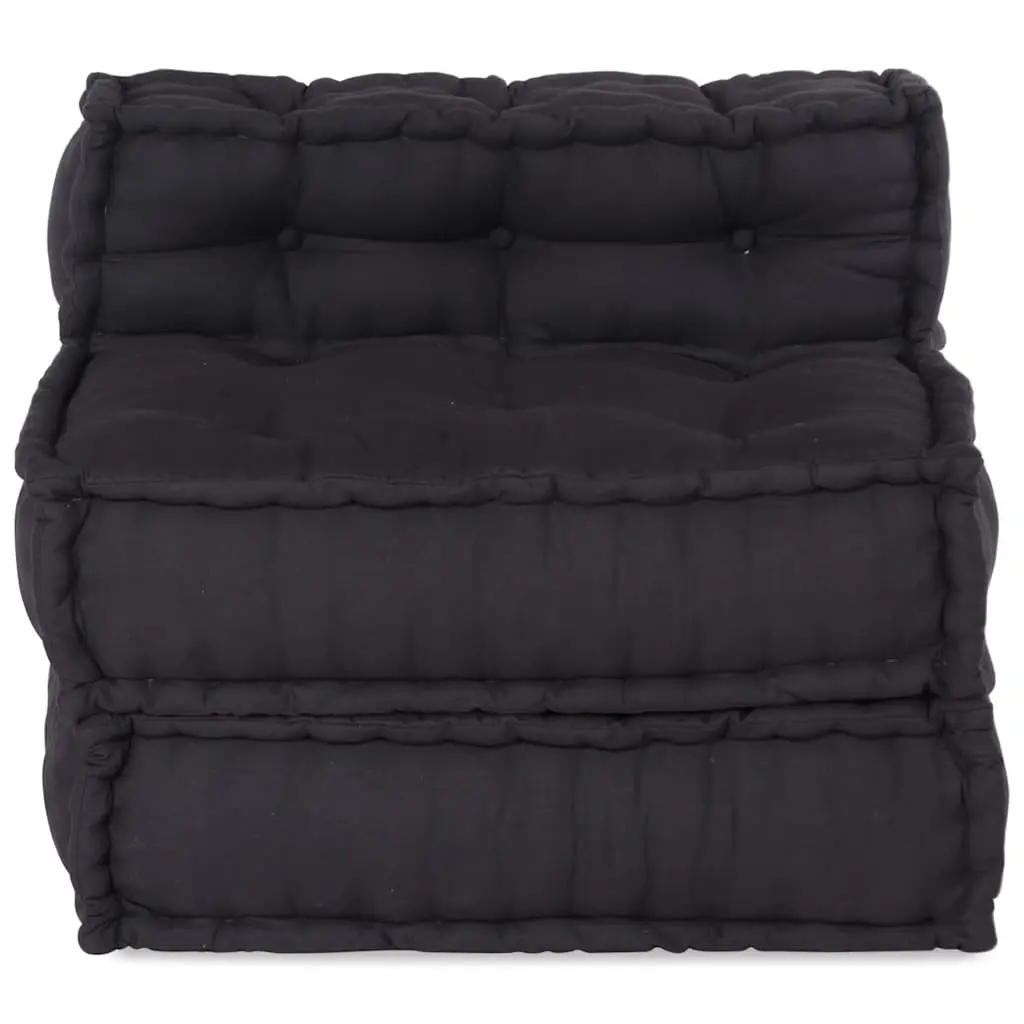 Modular Sofa Unit Floor Seating Reconfigurable 70 x 70 x 54 cm Anthracite Foam Filled