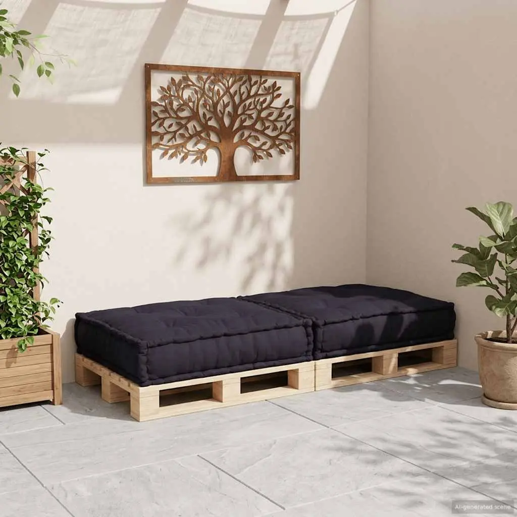 Modular Sofa Unit Cushioned Seat 70cm Anthracite Fabric Living Room Lounge