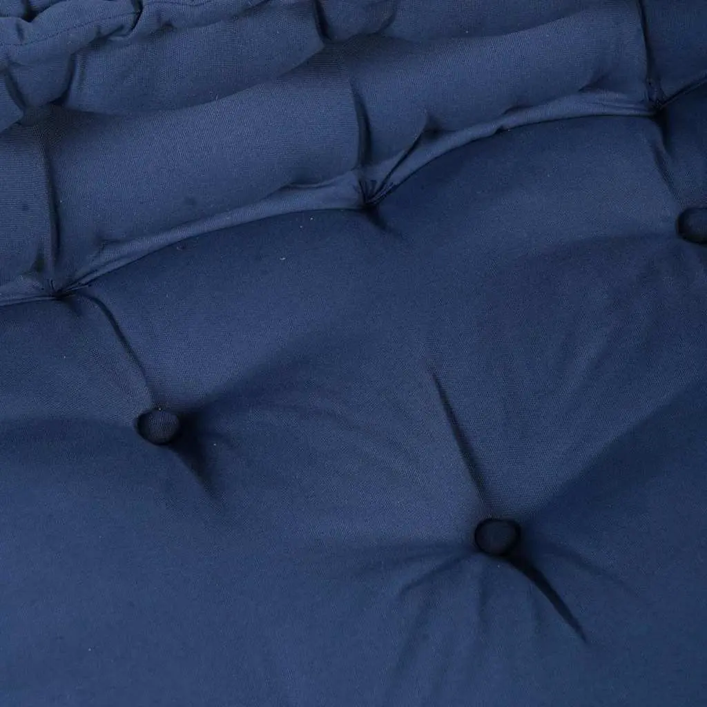 Modular Sofa Unit Indoor Outdoor Lounge Seating 70x70x56cm Indigo Fabric