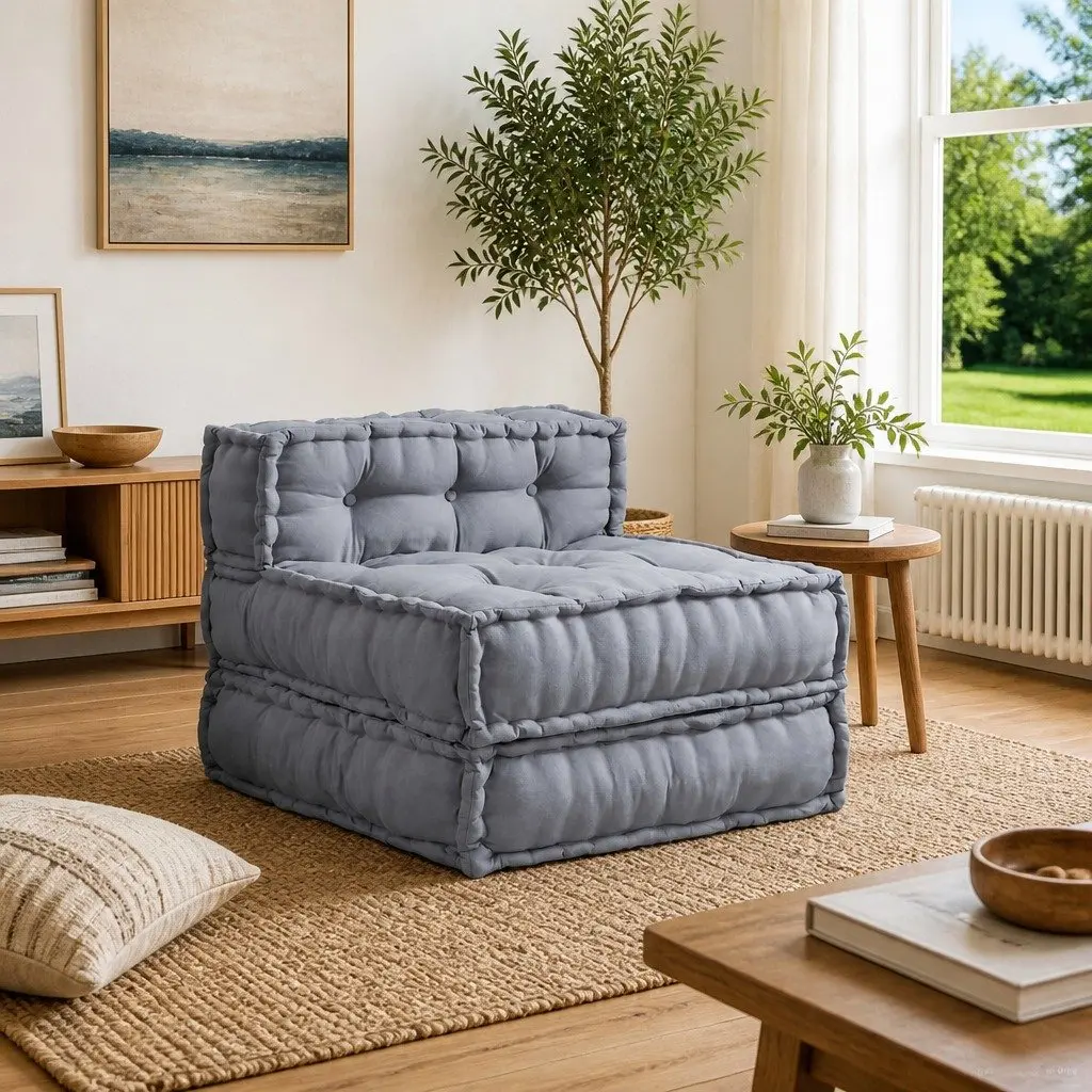 Grey Modular Sofa Unit for Indoor/Outdoor Use