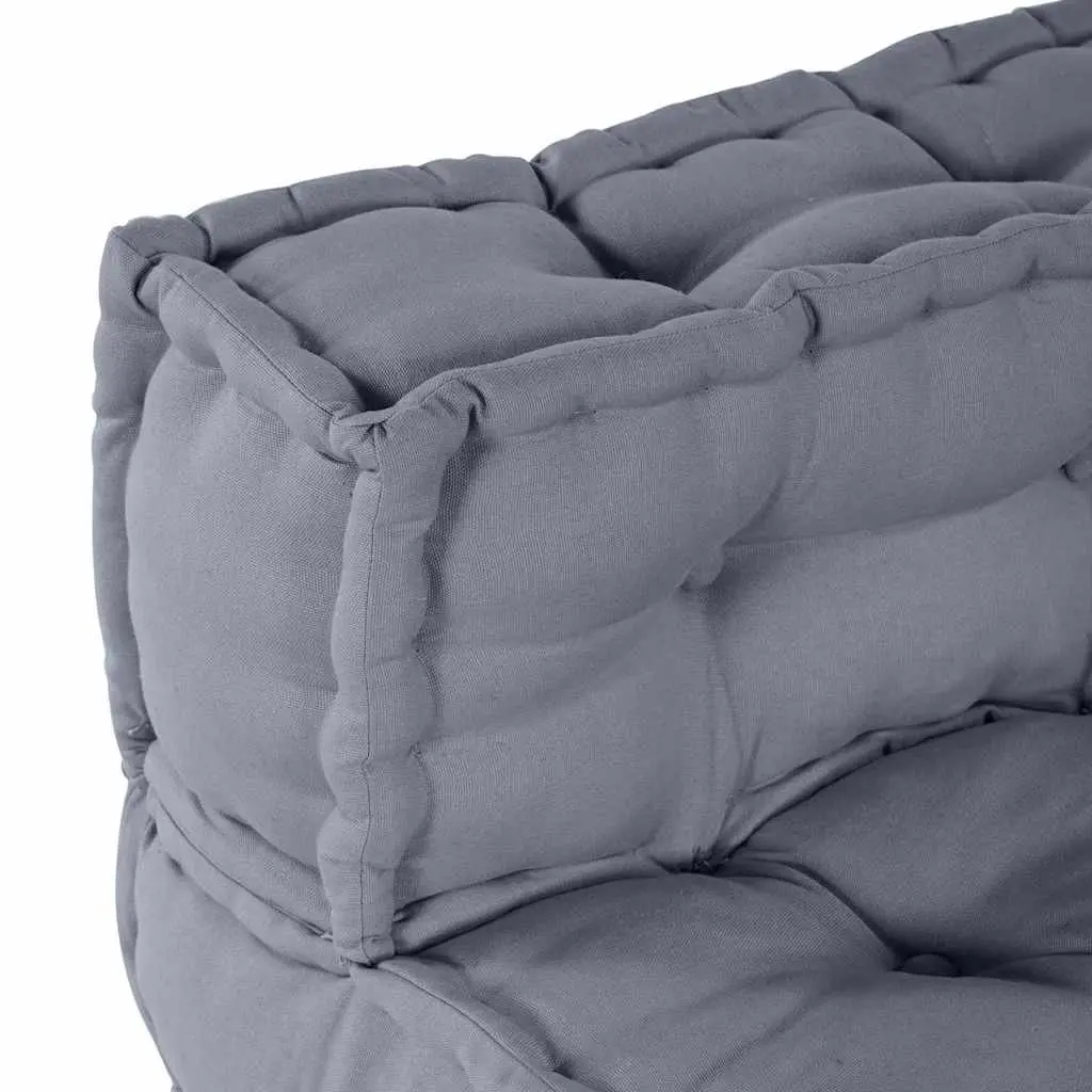 Modular Sofa Unit Grey 70x70x56cm Fabric Cushion Seating Indoor Outdoor