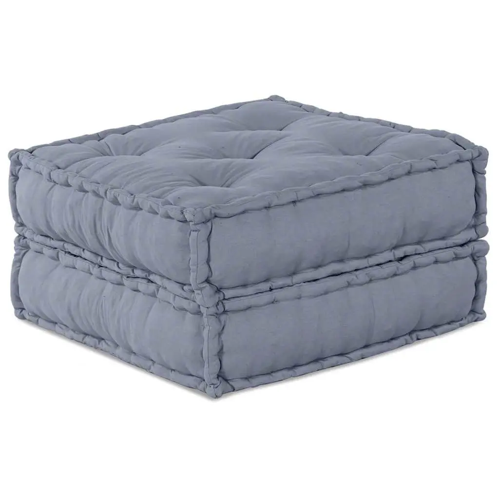 Modular Sofa Unit Indoor Outdoor Use 70x70x36cm Grey Fabric Cushion