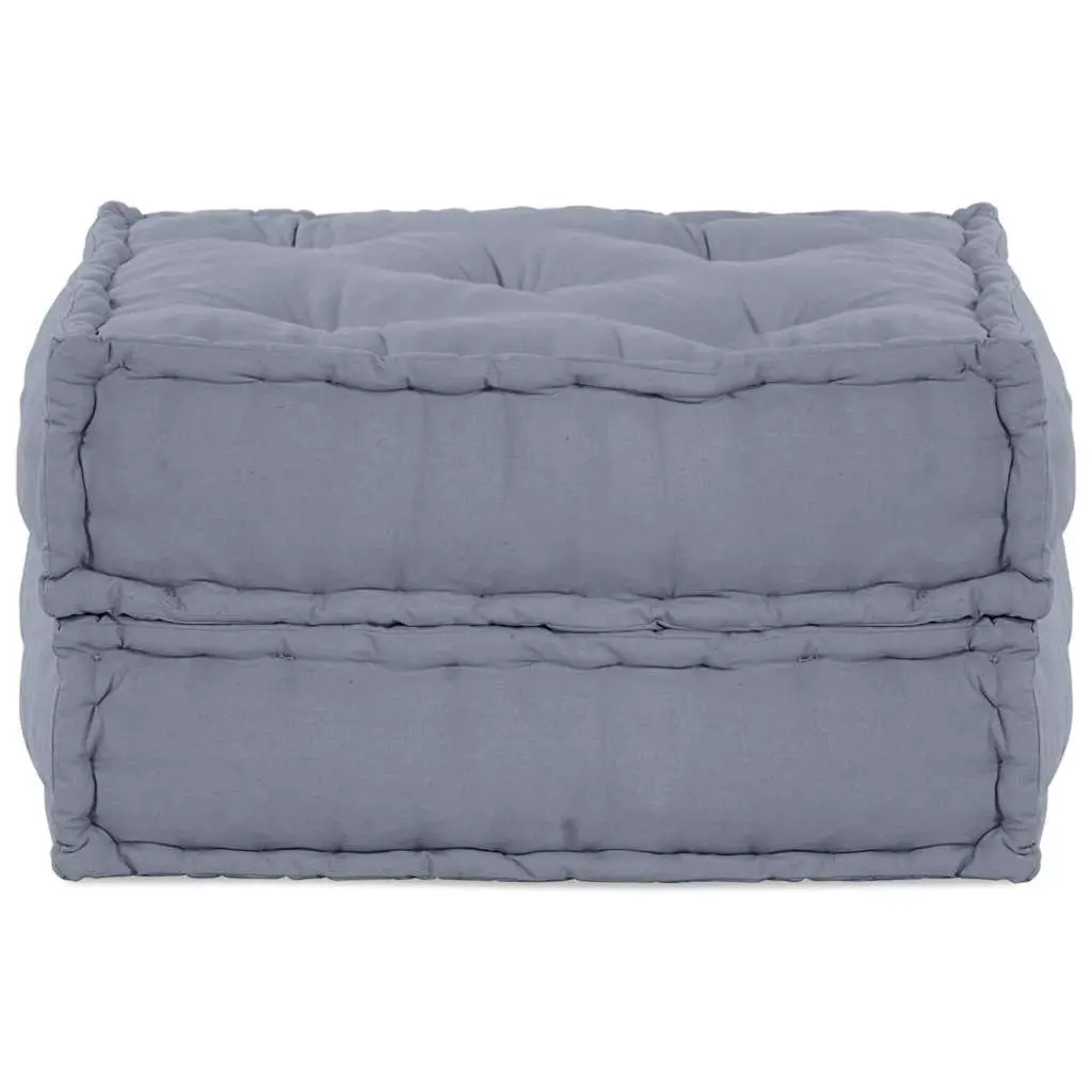 Modular Sofa Unit Indoor Outdoor Use 70x70x36cm Grey Fabric Cushion