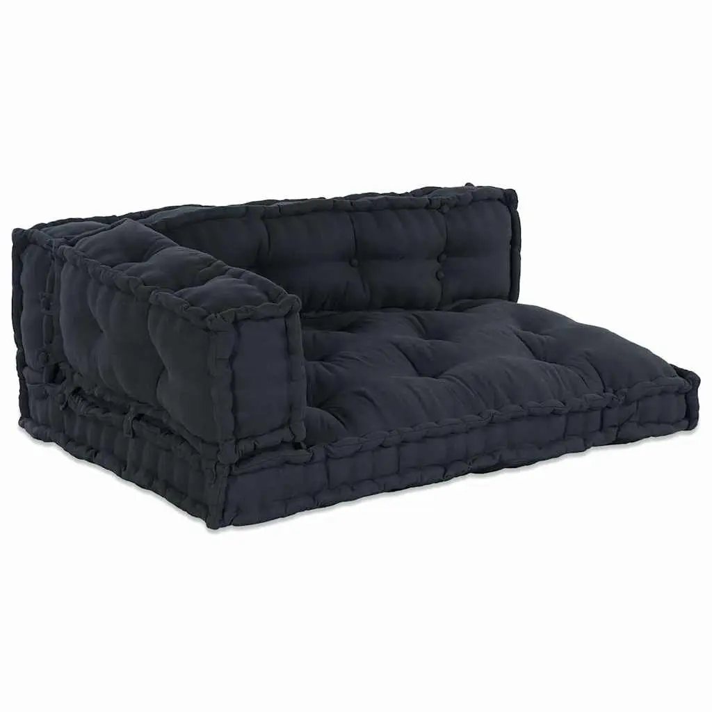 Pallet Sofa Cushion 3 Piece Modular Fabric Indoor Anthracite 120 x 80 x 38 cm