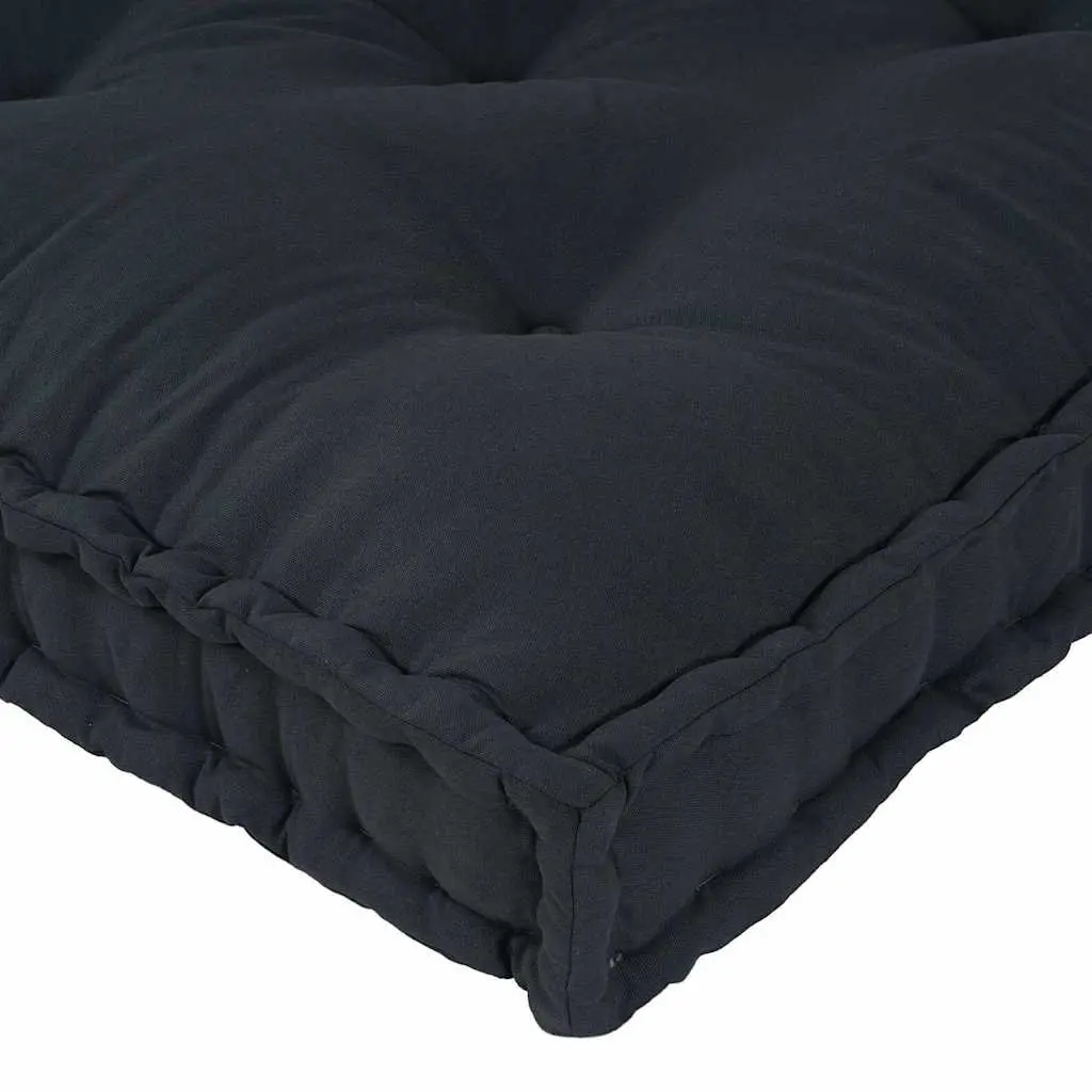 Pallet Sofa Cushion Modular Foam Fabric Seat Pad Anthracite 120 x 80 x 12 cm