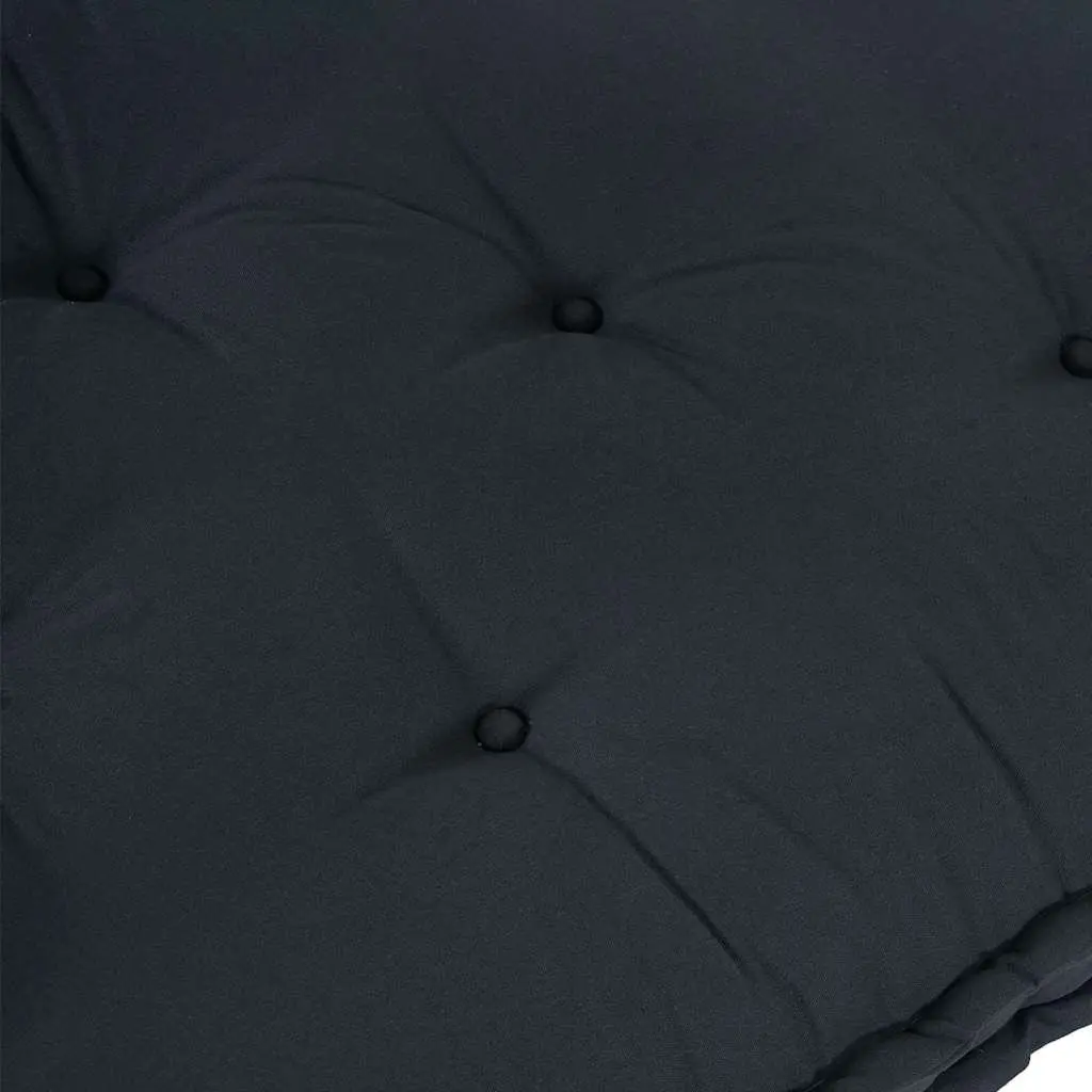 Pallet Sofa Cushion Modular Foam Fabric Seat Pad Anthracite 120 x 80 x 12 cm