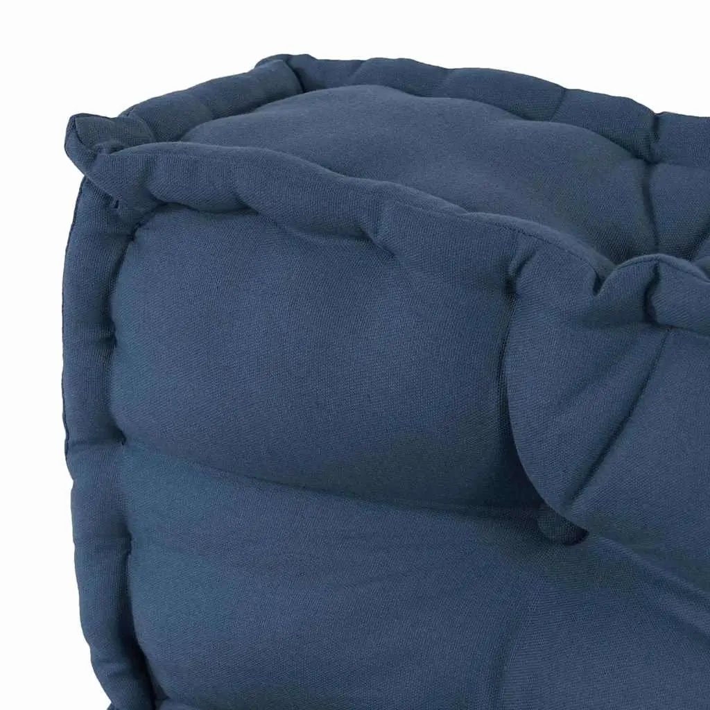 Pallet Sofa Cushion Indoor Outdoor 120 x 80 x 38 cm Blue 2 pcs Fabric