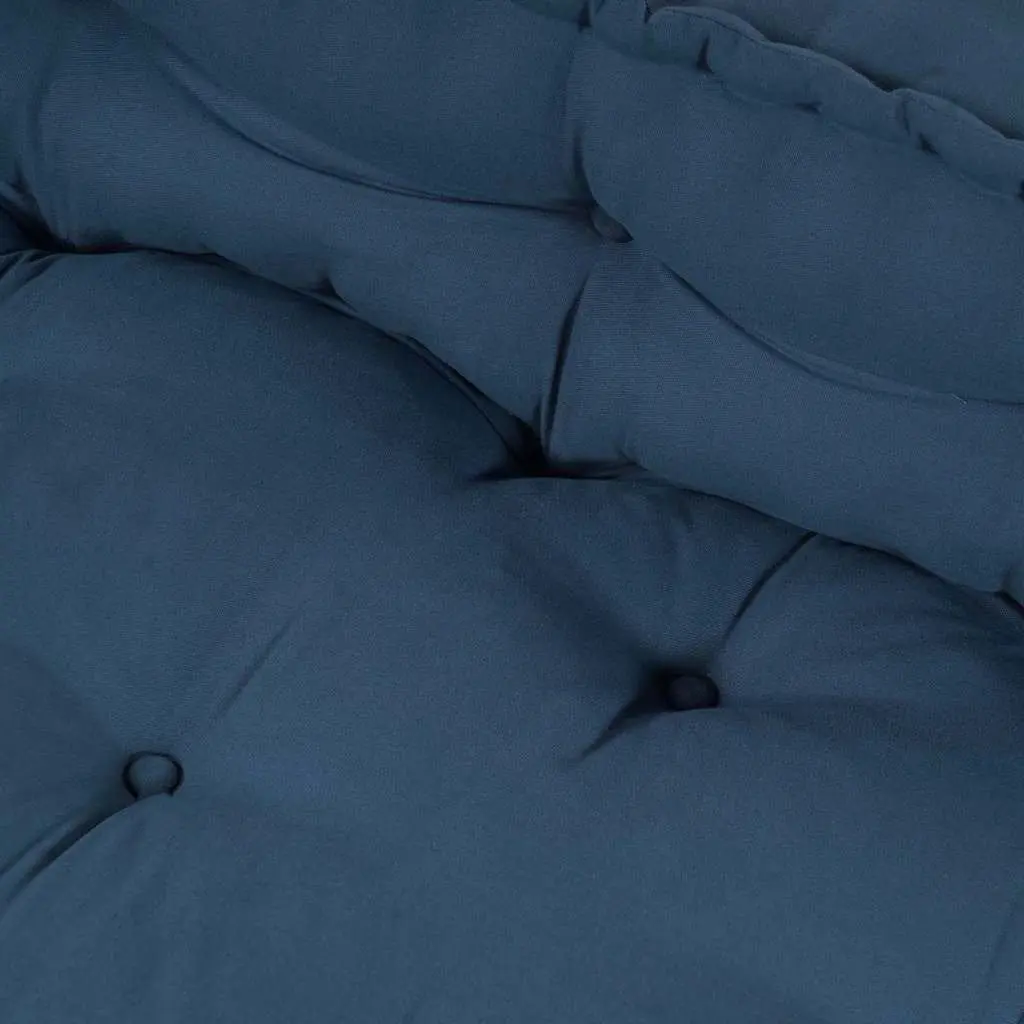 Pallet Sofa Cushion Indoor Outdoor 120 x 80 x 38 cm Blue 2 pcs Fabric