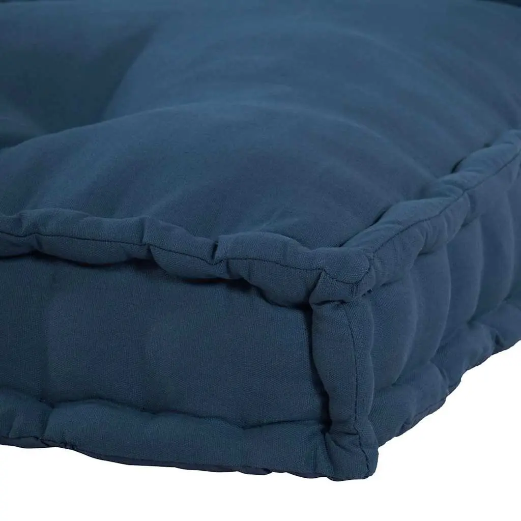 Pallet Sofa Cushion Indoor Outdoor 120 x 80 x 38 cm Blue 2 pcs Fabric