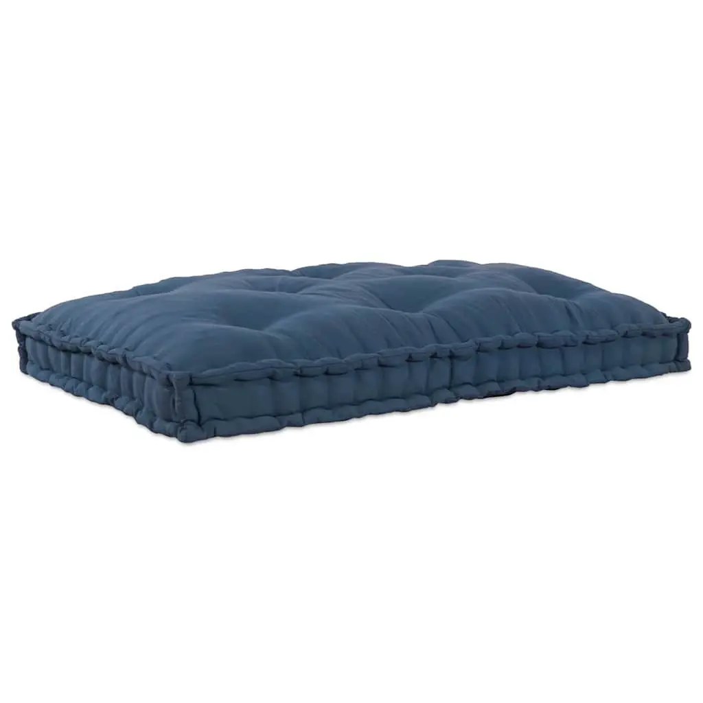 Pallet Sofa Cushion Indoor Outdoor 120 x 80 x 12 cm Blue Fabric
