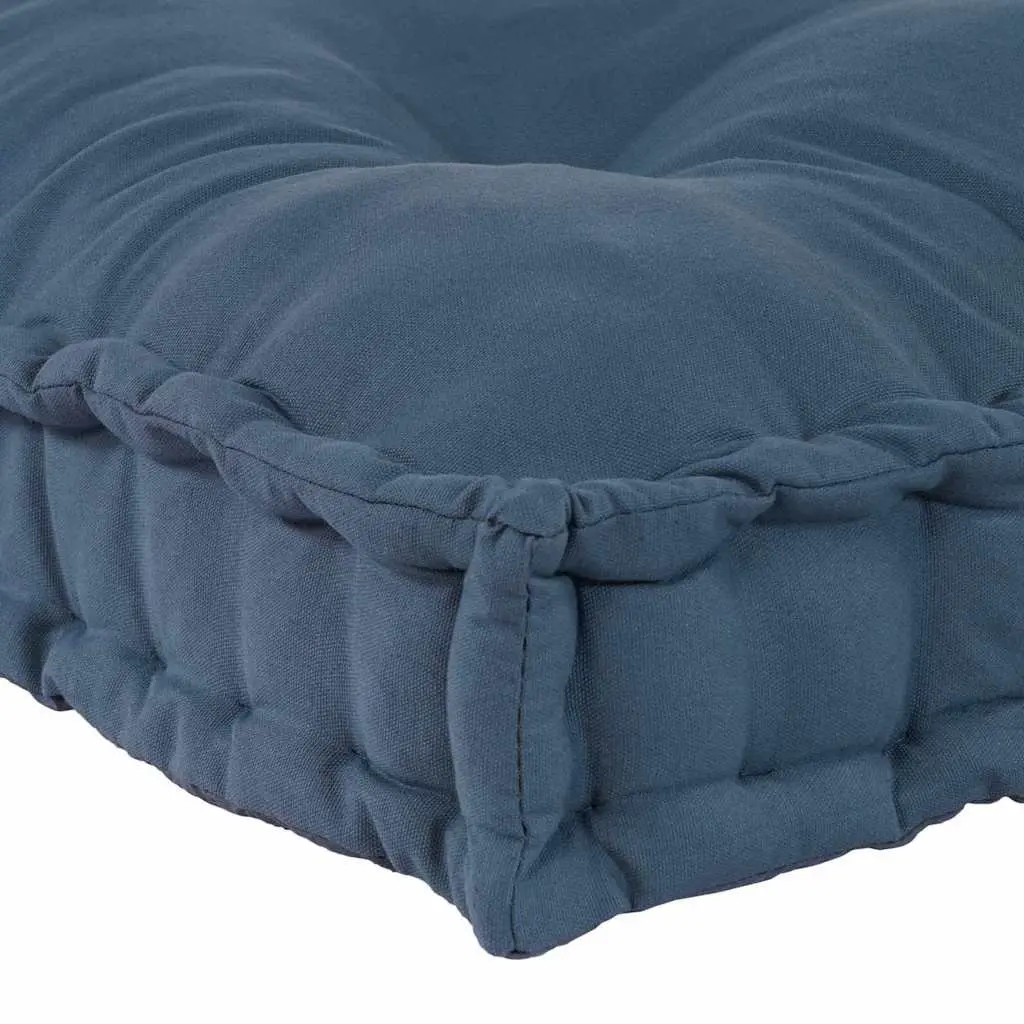 Pallet Sofa Cushion Indoor Outdoor 120 x 80 x 12 cm Blue Fabric