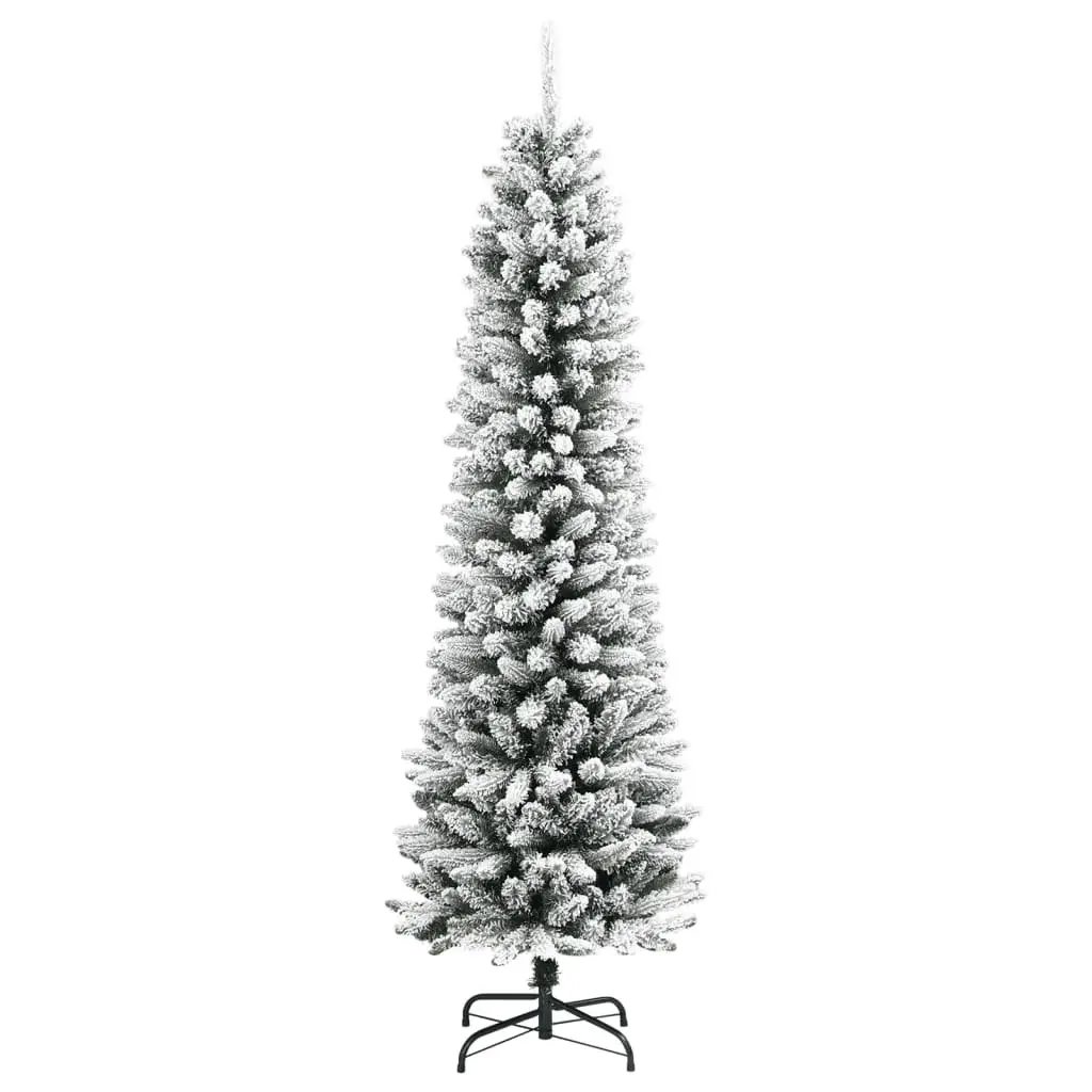 240cm Snow-Flocked Christmas Tree for Lasting Use