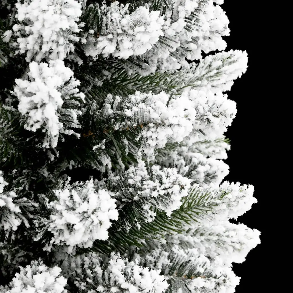 240cm Snow-Flocked Christmas Tree for Lasting Use