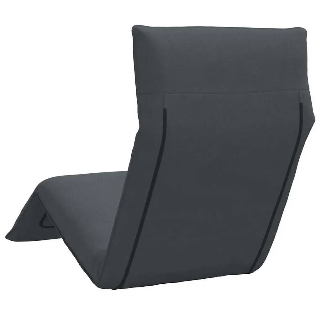 Folding Sun Lounger Anthracite Reclining Garden Beach Chair 5 Positions Portable