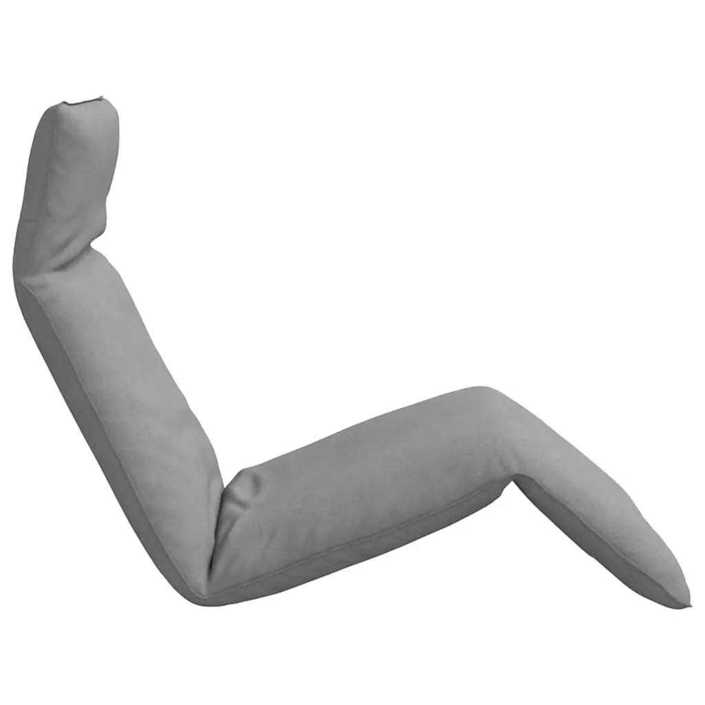 Folding Sun Lounger Grey Reclining Outdoor Chair 5 Positions