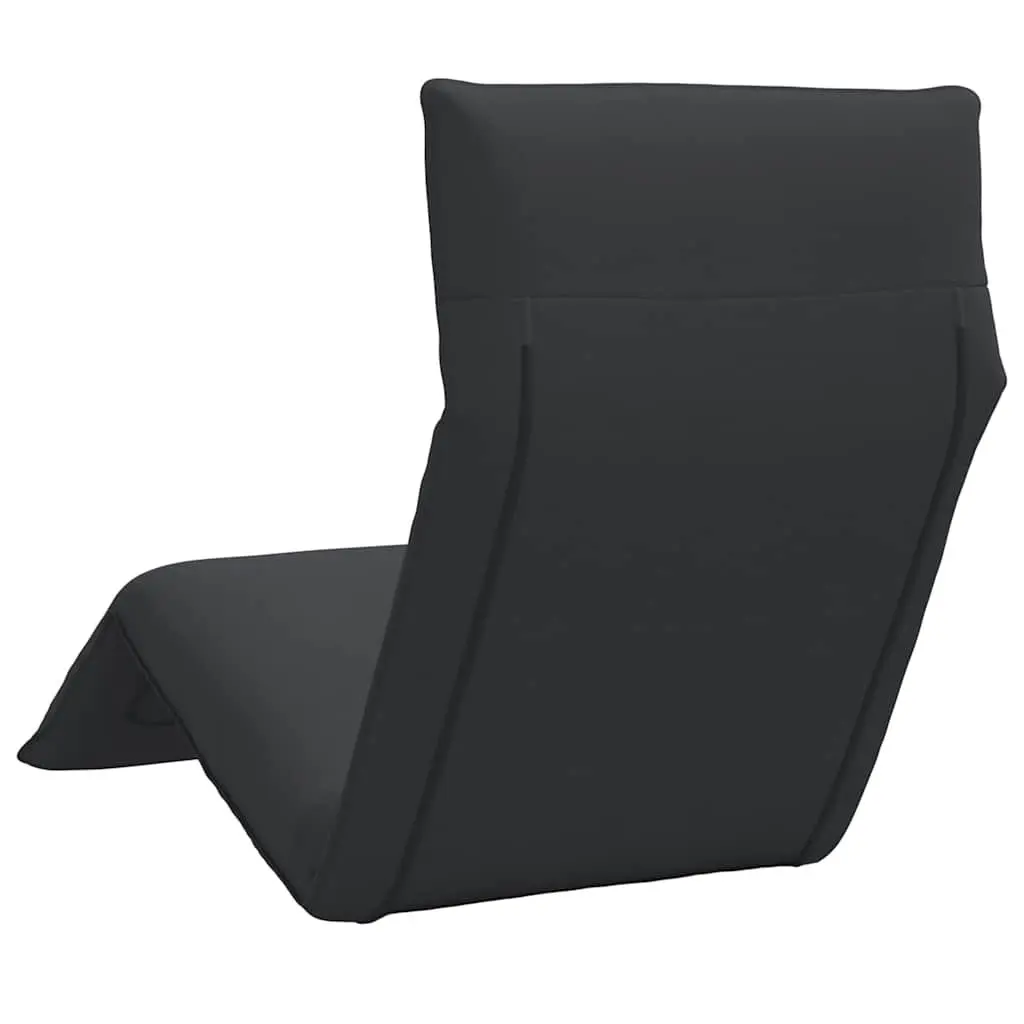 Folding Sun Lounger Recliner Chair Outdoor Seating 5 Positions Black
