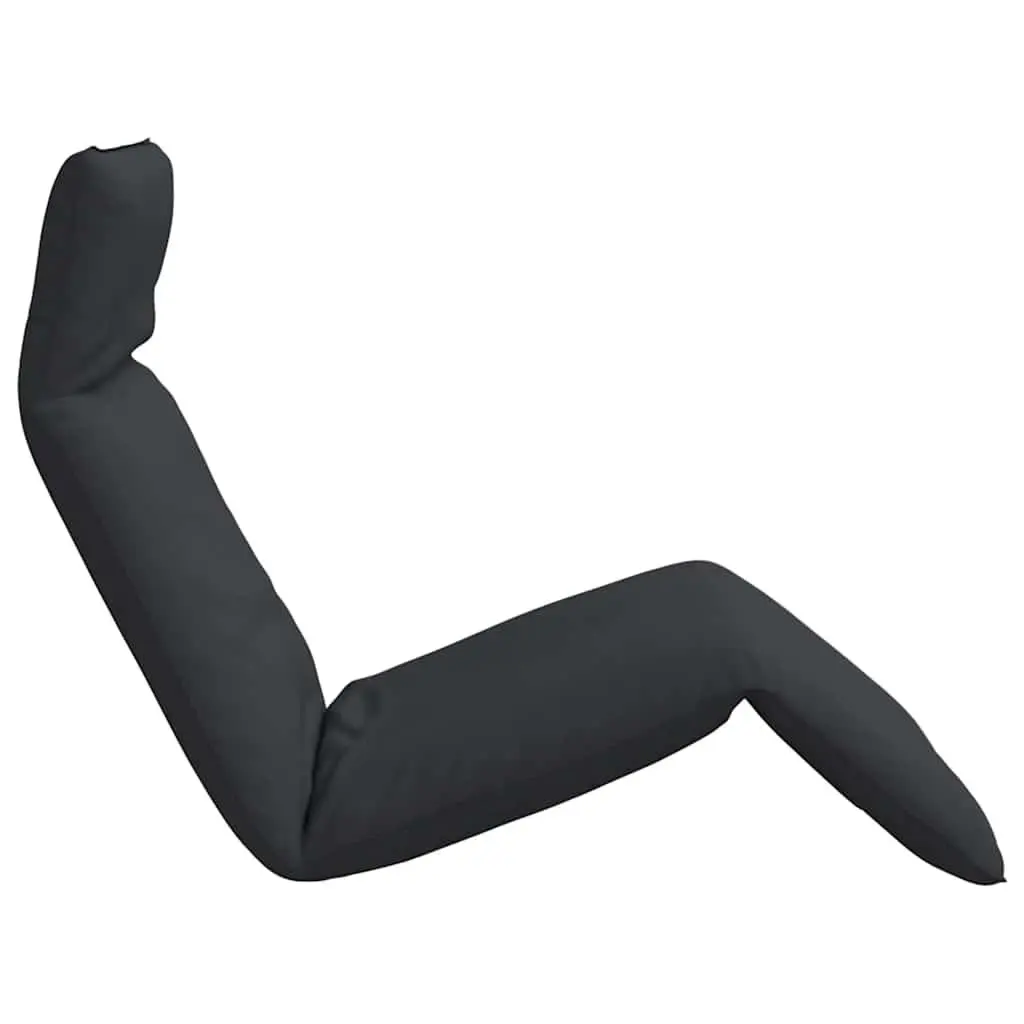 Folding Sun Lounger Recliner Chair Outdoor Seating 5 Positions Black