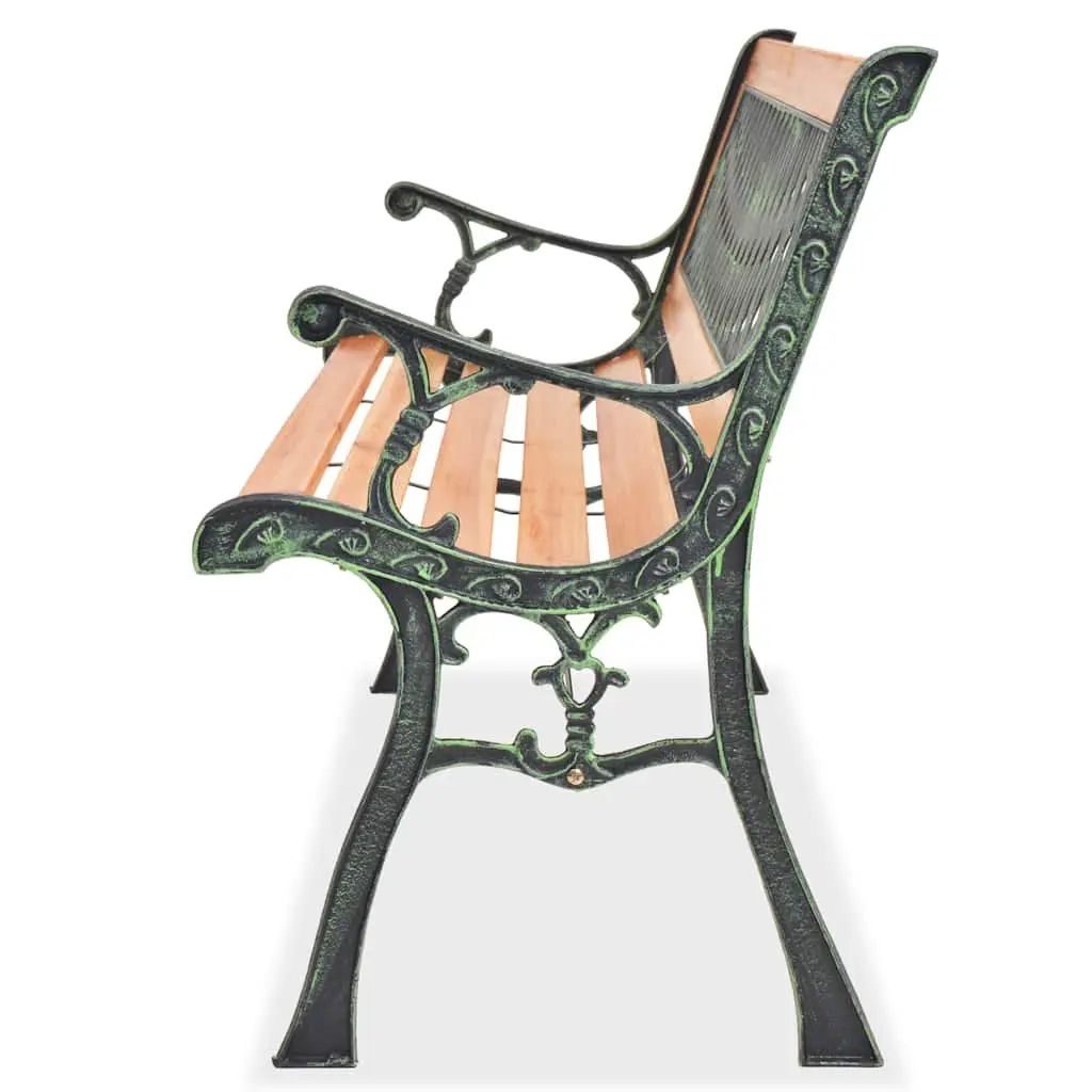 Garden Bench Outdoor Seating 122 cm Wooden Brown